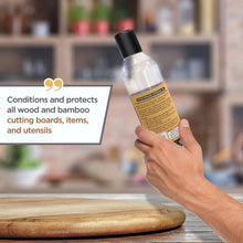 Load image into Gallery viewer, Bambüsi Bamboo Cutting Board Set &amp; Mineral Oil – 3-Piece Wood Boards