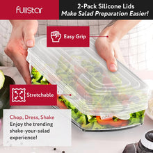 Load image into Gallery viewer, Silicone Stretch Lids for Fullstar Choppers &amp; Mandoline Slicers – Reusable Food Covers for Storage – Flexible &amp; Durable - Pack of 2