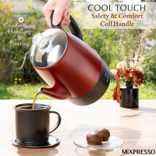 Load image into Gallery viewer, Mixpresso Small Percolator Coffee Pot Electric 4 Cup, Stainless Steel Coffee Maker, Coffee Percolator Electric With Keep Warm Function, 4 Cups Stainless Steel Perculator With Basket