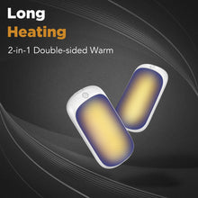 Load image into Gallery viewer, 2 Pack Hand Warmers Rechargeable, Portable Electric Hand Warmers Reusable, USB 2 in 1 Handwarmers, Outdoor/Indoor/Warm Gifts for Men Women Kids