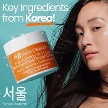 Load image into Gallery viewer, SeoulCeuticals Korean Skin Care 97.5% Snail Mucin Moisturizer Cream - K Beauty Skincare Day &amp; Night Snail Repair Cream Filtrate Cruelty Free 2oz