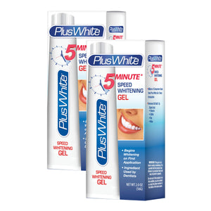 Plus White Speed Whitening Gel - 5 Minute Results - Professional at Home Teeth Whitening w/Dentist Approved Ingredient & Tooth Stain Remover (2 oz)