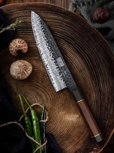 Load image into Gallery viewer, 9 Inch Kiritsuke Chef Knife, Japanese Hand Forged 9 Layers 10Cr15CoMoV High Carbon Steel Kitchen Knife, Professional Chef&#39;s Knife with Ergonomic Rosewood Handle