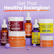 Load image into Gallery viewer, SeoulCeuticals 1% Korean Retinol Night Cream - 97.5% Snail Mucin + 2% Niacinamide Moisturizer for Face - Gentle K Beauty for Sensitive Skin 2oz
