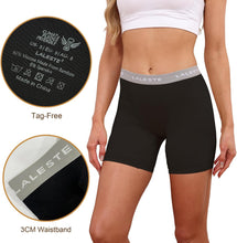 Load image into Gallery viewer, LALESTE Viscose Bamboo Boxer Briefs for Women Cotton Boy Shorts Underwear Soft Stretch Boyshorts Panties 5 Pack