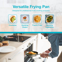 Load image into Gallery viewer, Belwares Nonstick Frying Pan with Spatula &amp; Lid - 10 Inch Non Stick Skillet Egg Frying Pan - Lightweight Aluminum Hard-Anodized Fry Pan for Kitchen Cooking with Gas, Electric, Oven or Induction
