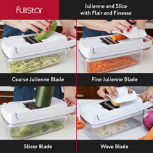 Load image into Gallery viewer, Vegetable Chopper &amp; Mandoline Slicer for Kitchen - Food Chopper with Container, Cheese Grater, Home Essentials &amp; Kitchen Gadgets (Lite - 9 in 1)