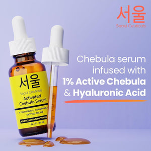 SeoulCeuticals Chebula Serum + Vitamin C Serum - Korean Skincare Anti Aging Set