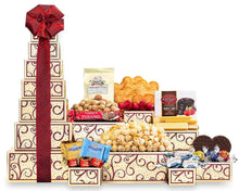 Load image into Gallery viewer, Wine Country Gift Baskets the Tower of Sweets Gift Tower
