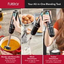 Load image into Gallery viewer, Immersion Blender Set, 9-Speed 500W Handheld Electric Hand Mixer, Smoothie Blender (3-in-1, Black)