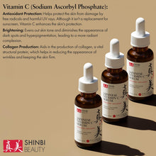 Load image into Gallery viewer, Japanese Vitamin C Serum With Rice Water + Hyaluronic Acid - Japan Skincare Products for Anti Aging Anti Wrinkle J Beauty Glow 1oz