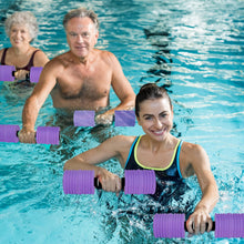 Load image into Gallery viewer, Aquatic Exercise Dumbbells, Water Weights for Pool Exercise, 2PACK EVA Foam Water Dumbbells for Youth Women Water Workouts, Swimming Training