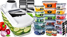 Load image into Gallery viewer, Mandoline And 50 Pack Food Container