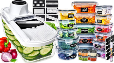 Mandoline And 50 Pack Food Container