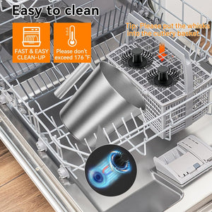 2 Replacement Whisks for 4-IN-1 Electric Milk Frother Automatic Milk Steamer F280R Black 1.5x1.5''