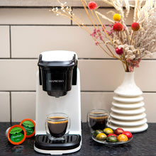 Load image into Gallery viewer, Mixpresso 2 in 1 Coffee Brewer, Single Serve &amp; Personal Coffee Maker, Compact Size Mini, Quick Brew Technology, 14oz Red