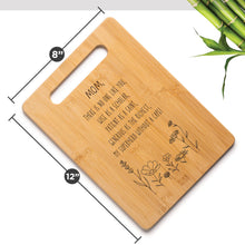 Load image into Gallery viewer, Housewarming Gifts for New Home - Bamboo Cutting Board with Engraved Message - New Home Essentials for Homeowners, Couples, Friends, or Family - Decorative Kitchen Gift Board, 12&quot; x 8&quot;