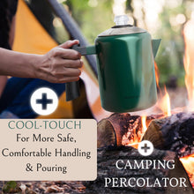 Load image into Gallery viewer, Mixpresso Stainless Steel Stovetop Coffee Percolator, 52 oz Classic Percolator Coffee Pot, Excellent As Camping Pot, 12 Cup Stainless Steel Camping Coffee Makers, Cool-Touch Handle.