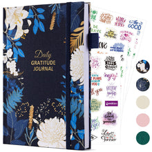 Load image into Gallery viewer, Comkiso Gratitude Journal with 4 Inspirational Stickers: Undated Daily Gratitude Journal for Women and Men - More Happiness, Affirmation, and Mindfulness in A Few Minutes with Prompts &amp; Quotes (Beige)