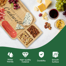 Load image into Gallery viewer, Charcuterie Board Gift Set - Bamboo Cheese Board and Knife Set - Housewarming Gifts for New Home, Wedding Gifts for Couples 2025, Bridal Shower Gifts, Birthday Gifts for Women