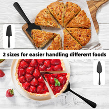 Load image into Gallery viewer, 4 Pcs Gold Cake Cutting Set, Premium Cake Cutter &amp; Pie Server Set for Wedding, Thickened Stainless Steel Cake Knife and Server with Rounded Edges, Pie Server Spatula Birthday Christmas Gift