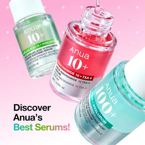 Anua Serum Discovery Trio, Mini Face Serum Travel Size Kit with Hyaluronic Acid, Niacinamide & Azelaic Acid, Hydrating Soothing Gift Set for Women, Korean Skincare Set -10ml/0.33fl.oz × 3EA
