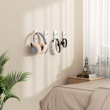 Load image into Gallery viewer, Self-Adhesive Wall Hooks - 4 Pack, Black Metal Coat &amp; Towel Hooks for Hanging: Hold 13 LB, Ideal for Bathrooms, Shower, Kitchen &amp; Doors