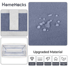 Load image into Gallery viewer, HomeHacks 2 Pack Large Laundry Baskets, Waterproof, Freestanding Laundry Hampers, Collapsible Clothes Hamper with Reinforced Handles in Laundry Room, College Dorm, Bathroom, Bedroom (Grey, 75Lx2)