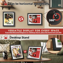 Load image into Gallery viewer, JupDec Baseball Display Case - Clear Cube Baseball Holder with Wooden Base, Autograph Stand Box for Single Ball, Acacia Wood, Brown, 1 Pack