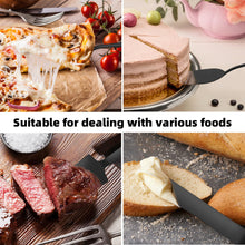 Load image into Gallery viewer, 4 Pcs Gold Cake Cutting Set, Premium Cake Cutter &amp; Pie Server Set for Wedding, Thickened Stainless Steel Cake Knife and Server with Rounded Edges, Pie Server Spatula Birthday Christmas Gift