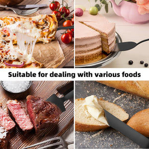 4 Pcs Gold Cake Cutting Set, Premium Cake Cutter & Pie Server Set for Wedding, Thickened Stainless Steel Cake Knife and Server with Rounded Edges, Pie Server Spatula Birthday Christmas Gift