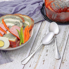 Load image into Gallery viewer, Dinner Forks and Teaspoons Bundle,16 Pcs 8&quot; Food Grade Stainless Steel Silverware Forks &amp; 16 Pcs 6.7&quot; Stainless Steel Spoons,Mirror Finish &amp; Dishwasher Safe,Use for Home,Kitchen or Restaurant