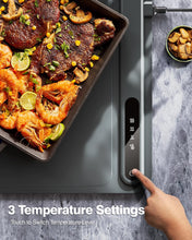Load image into Gallery viewer, Electric Warming Tray - Full Surface Heating,Rollable &amp; Portable,Premium Silicone Nano-Material,3 Temperature Settings,Auto Shut-Off -Versatile Food Warmer for Gatherings,Parties,Everyday Use