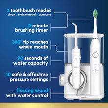 Load image into Gallery viewer, Waterpik Sensonic Complete Care Water Flosser and Rechargeable Electric Toothbrush Combo Set for Teeth Cleaning and Flossing, CC-04, White, Packaging May Vary