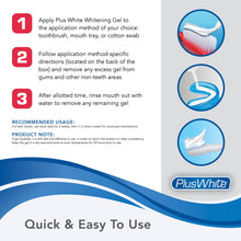 Load image into Gallery viewer, Plus White Premier Whitening System - 5 Minute Speed Whitening Gel, Comfort Fit Mouth Tray &amp; StainGuard Post - Dentist Approved &amp; Professional Grade (2 oz Tube, Mouth Tray and 4 oz Post Rinse)