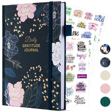 Load image into Gallery viewer, Comkiso Gratitude Journal with 4 Inspirational Stickers: Undated Daily Gratitude Journal for Women and Men - More Happiness, Affirmation, and Mindfulness in A Few Minutes with Prompts &amp; Quotes (Beige)