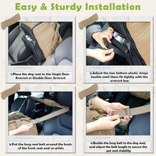 Load image into Gallery viewer, Outamateur Console Dog Car Seat,Dog Booster Seats for Small Dogs,Pet Cat Booster Car Seat on Car Armrest with Safety Cord and Storage Pocket for Small Dog Cat Puppy Under 11lbs (Khaki), Brown, Gray