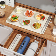Load image into Gallery viewer, White Canvas Cylindrical Storage Bag for Electric Warming Tray
