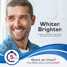 Load image into Gallery viewer, Plus White Premier Whitening System - 5 Minute Speed Whitening Gel, Comfort Fit Mouth Tray &amp; StainGuard Post - Dentist Approved &amp; Professional Grade (2 oz Tube, Mouth Tray and 4 oz Post Rinse)