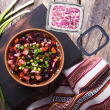 Load image into Gallery viewer, Brieftons PerfectCut Vegetable Chopper: 4-Blade Veggie Dicer Fruit Slicer, Potato French Fry Cutter, Wedge Cutter, Onion Chopper, Egg Slicer with 5 Recipe Ebooks, Safe to Use, Easy to Clean &amp; Store
