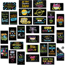Load image into Gallery viewer, Xuhal 60 Pcs Inspirational Magnets Bulk Rectangle Positive Affirmation Magnets Decals Decorative Inspiring Quotes Fridge Magnetic Stickers for Adults Students Team Motivational Gifts (Classic)