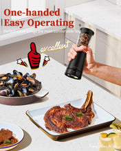 Load image into Gallery viewer, Electric Salt and Pepper Grinder, Stainless Steel Rechargeable Salt and Pepper Grinder Set with 4.5 oz Large Capacity, 1.8&quot; Wide Mouth, Adjustable Coarseness, Ideal for Kitchen