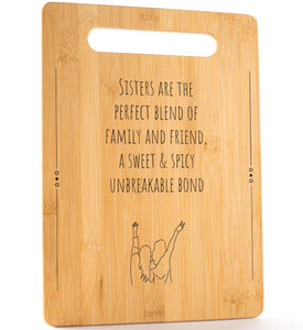 Housewarming Gifts for New Home - Bamboo Cutting Board with Engraved Message - New Home Essentials for Homeowners, Couples, Friends, or Family - Decorative Kitchen Gift Board, 12" x 8"