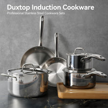 Load image into Gallery viewer, Duxtop Whole-Clad Tri-Ply Stainless Steel Induction Cookware Set, 9PC Kitchen Pots and Pans Set