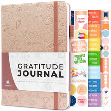 Load image into Gallery viewer, Clever Fox Gratitude Journal – Happiness, Positivity &amp; Affirmation Daily Journal – Inspirational Daily Notebook – 3 Months, A5 (Aquamarine)