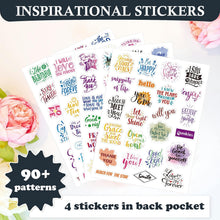 Load image into Gallery viewer, Comkiso Gratitude Journal with 4 Inspirational Stickers: Undated Daily Gratitude Journal for Women and Men - More Happiness, Affirmation, and Mindfulness in A Few Minutes with Prompts &amp; Quotes (Peony)