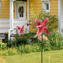 Load image into Gallery viewer, WONDER GARDEN Wind Spinners Outdoor - 2 Pack Small Metal Flamingo Wind Spinner Windmill, Wind Sculpture for Yard Patio Lawn Decor