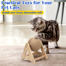 Load image into Gallery viewer, Outamateur Cat Scratching Ball Toy, Sisal Scratching Ball with Stable Stand, Interactive Cat Exercise Toy for Interactive Play and Exercise