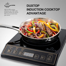 Load image into Gallery viewer, Duxtop 1800W Portable Induction Cooktop Countertop Burner, Black 9100MC/BT-M20B