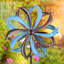 Load image into Gallery viewer, WONDER GARDEN Wind Spinners Outdoor - 2 Pack Small Metal Flamingo Wind Spinner Windmill, Wind Sculpture for Yard Patio Lawn Decor
